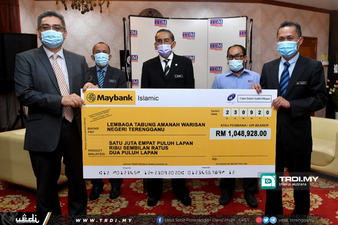 TDM Berhad Kongsi RM1 Juta Keuntungan Kepada Lembaga Tabung Amanah Warisan Negeri Terengganu