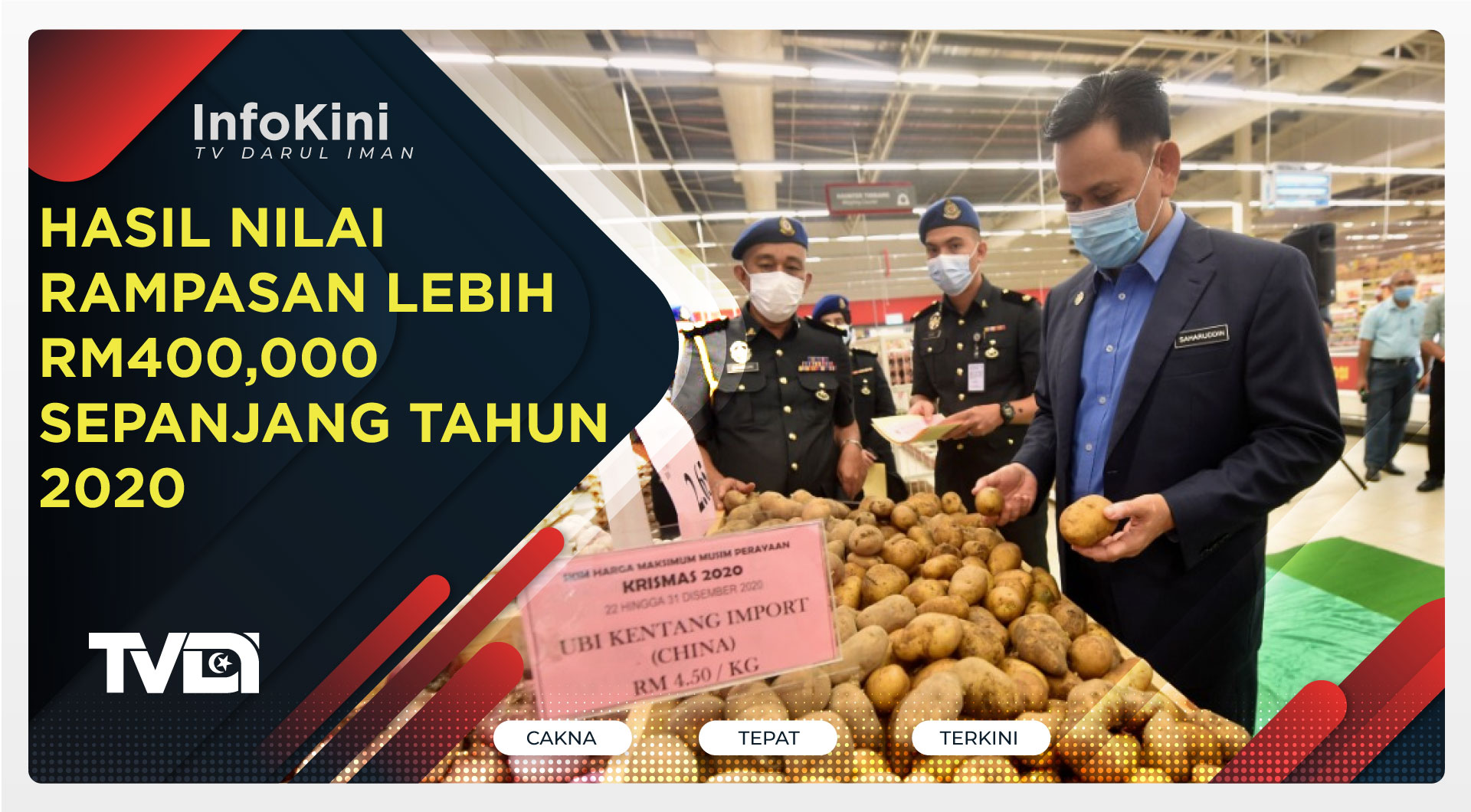 Hasil Nilai Rampasan Lebih RM400,000 Sepanjang Tahun 2020