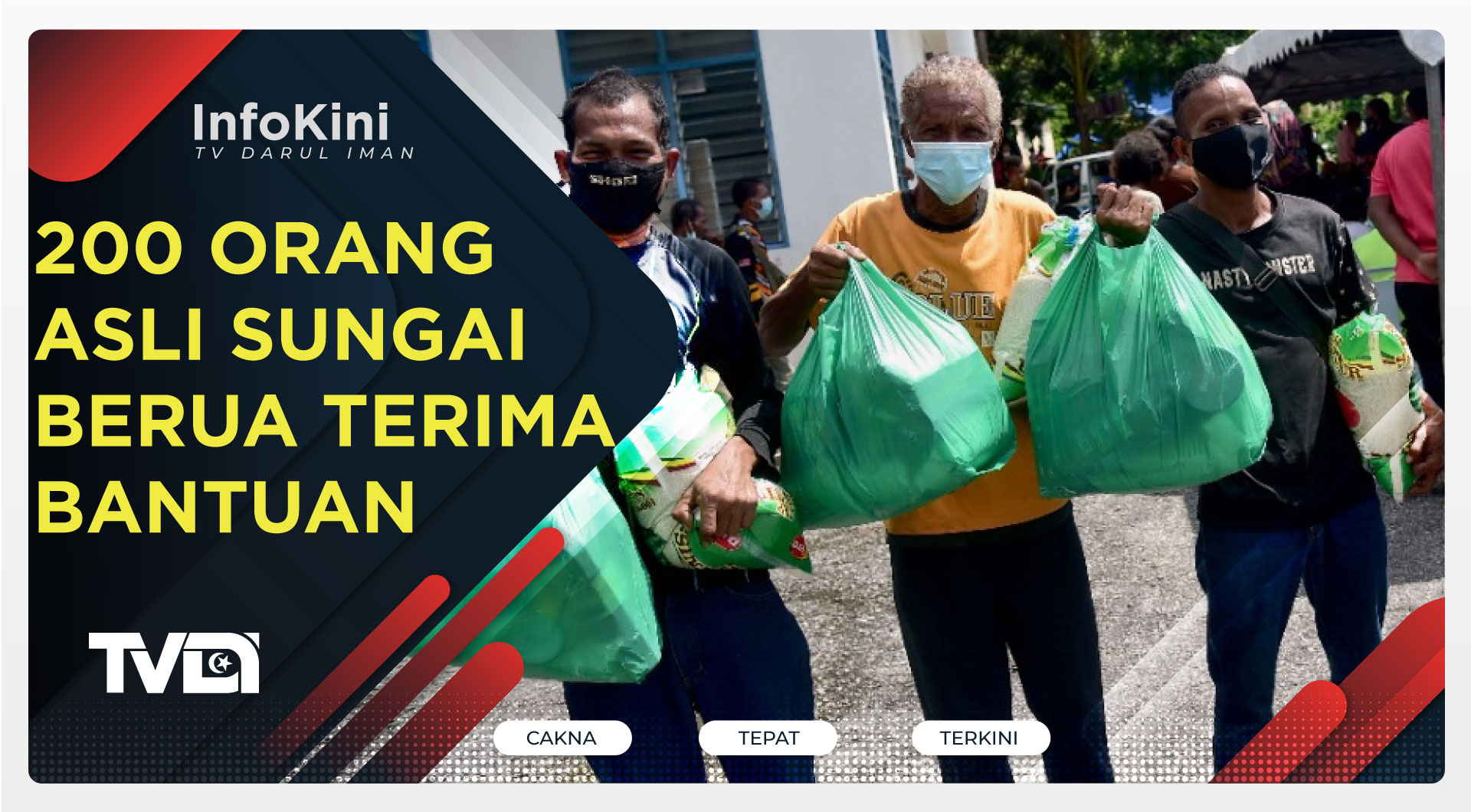 200 Orang Asli Sungai Berua Terima Bantuan