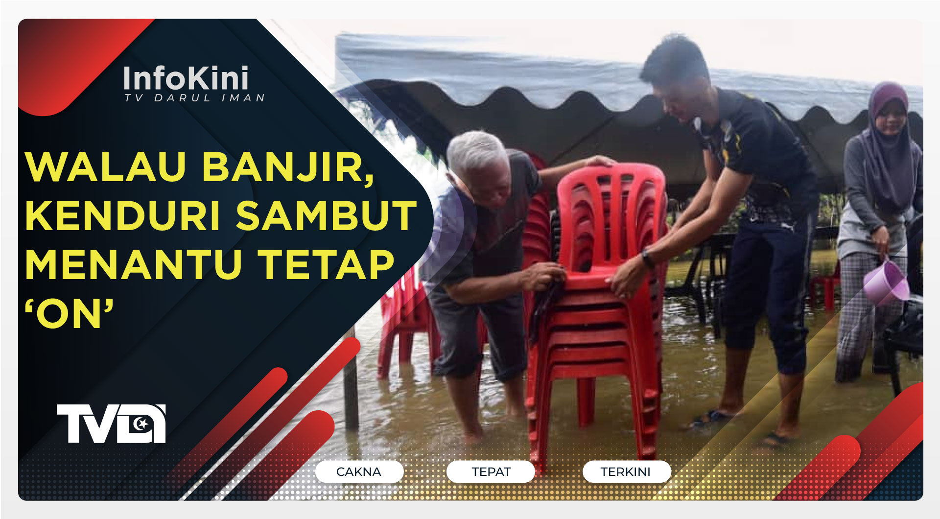 Walau Banjir, Kenduri Sambut Menantu Tetap ‘On’