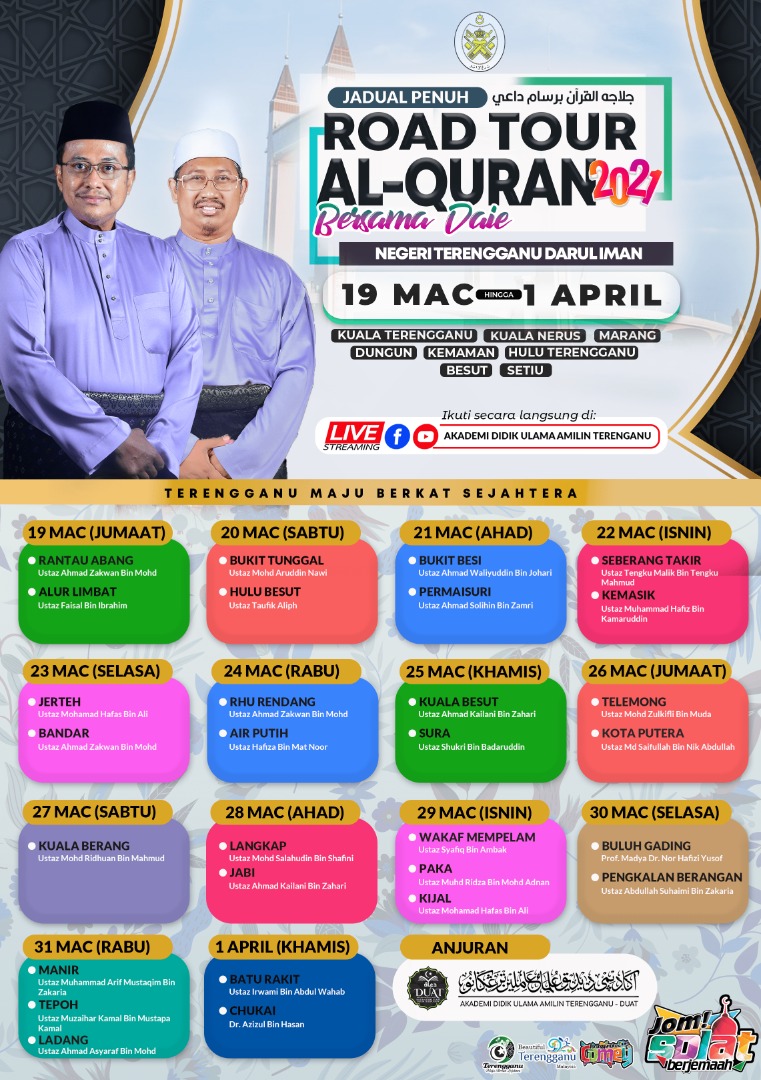 ‘Road Tour Al-Quran’ Selesai Jelajah Lapan Daerah