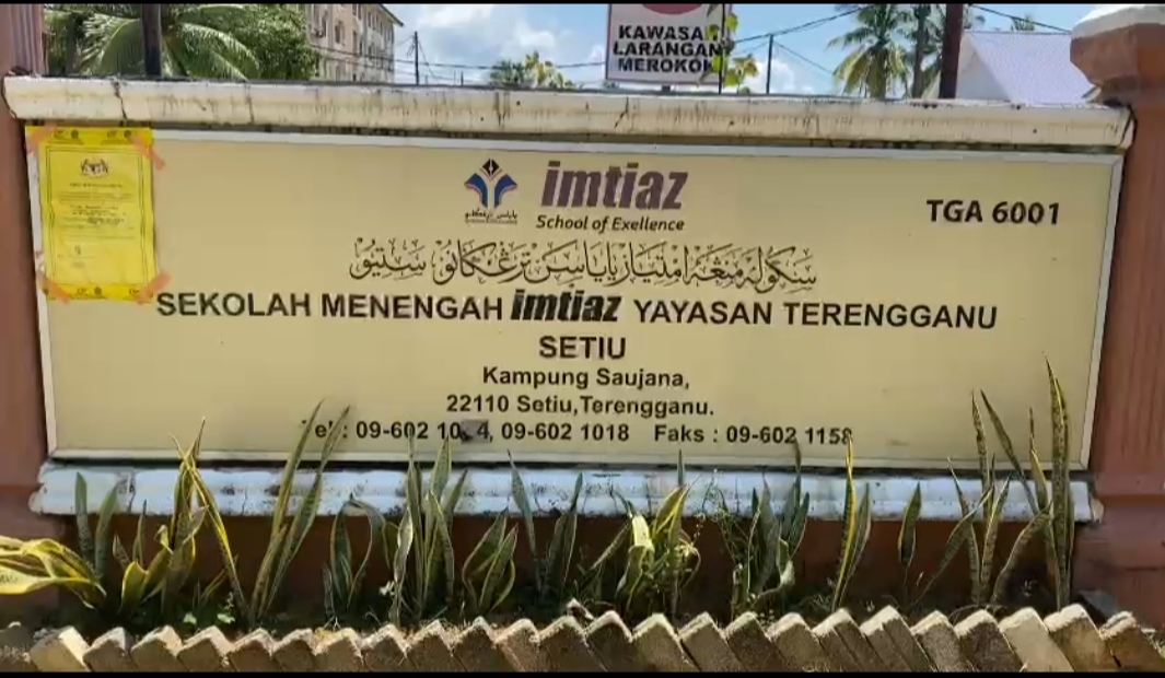 COVID-19 : SM Imtiaz Yayasan Terengganu, Setiu Ditutup 14 Hari