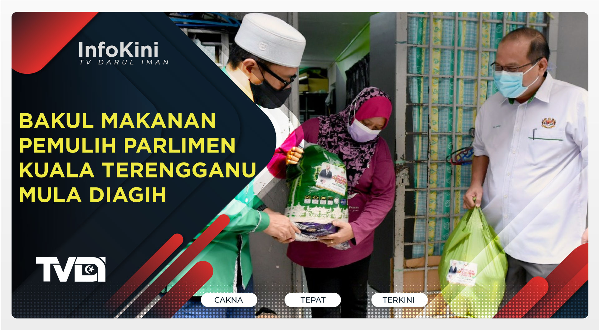 Bakul Makanan PEMULIH Parlimen Kuala Terengganu Mula Diagih