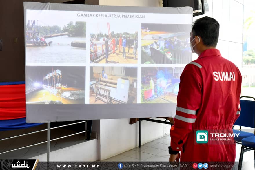 Keadaan Dasar Sungai Sukarkan Kerja Pembaikan