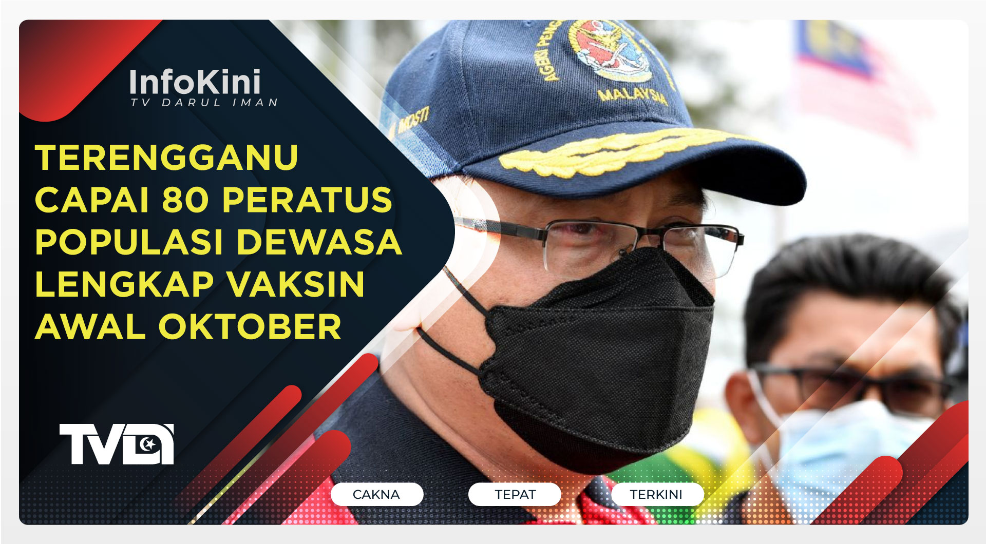 Terengganu Capai 80 Peratus Populasi Dewasa Lengkap Vaksin Awal Oktober