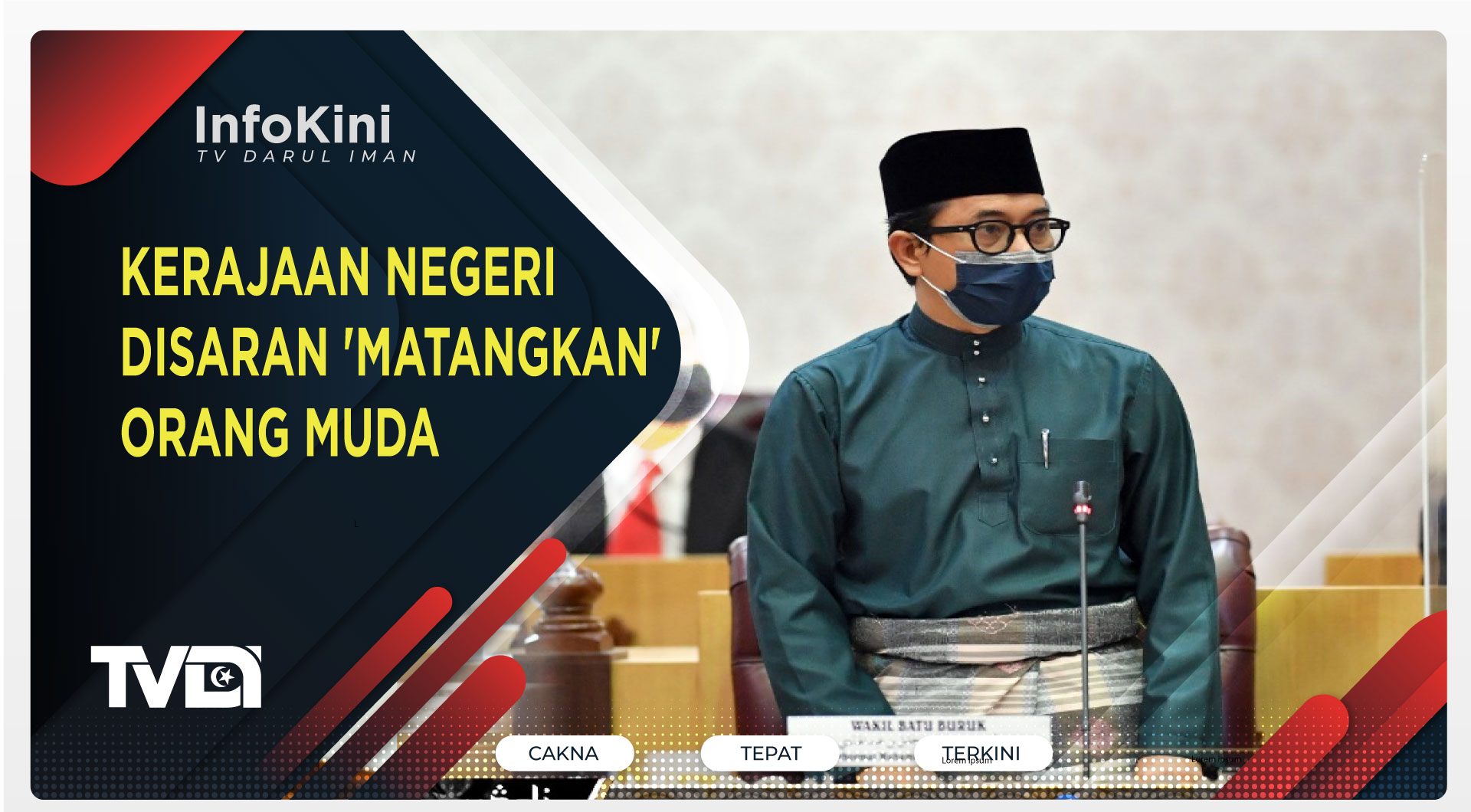 KERAJAAN NEGERI DISARAN 'MATANGKAN' ORANG MUDA