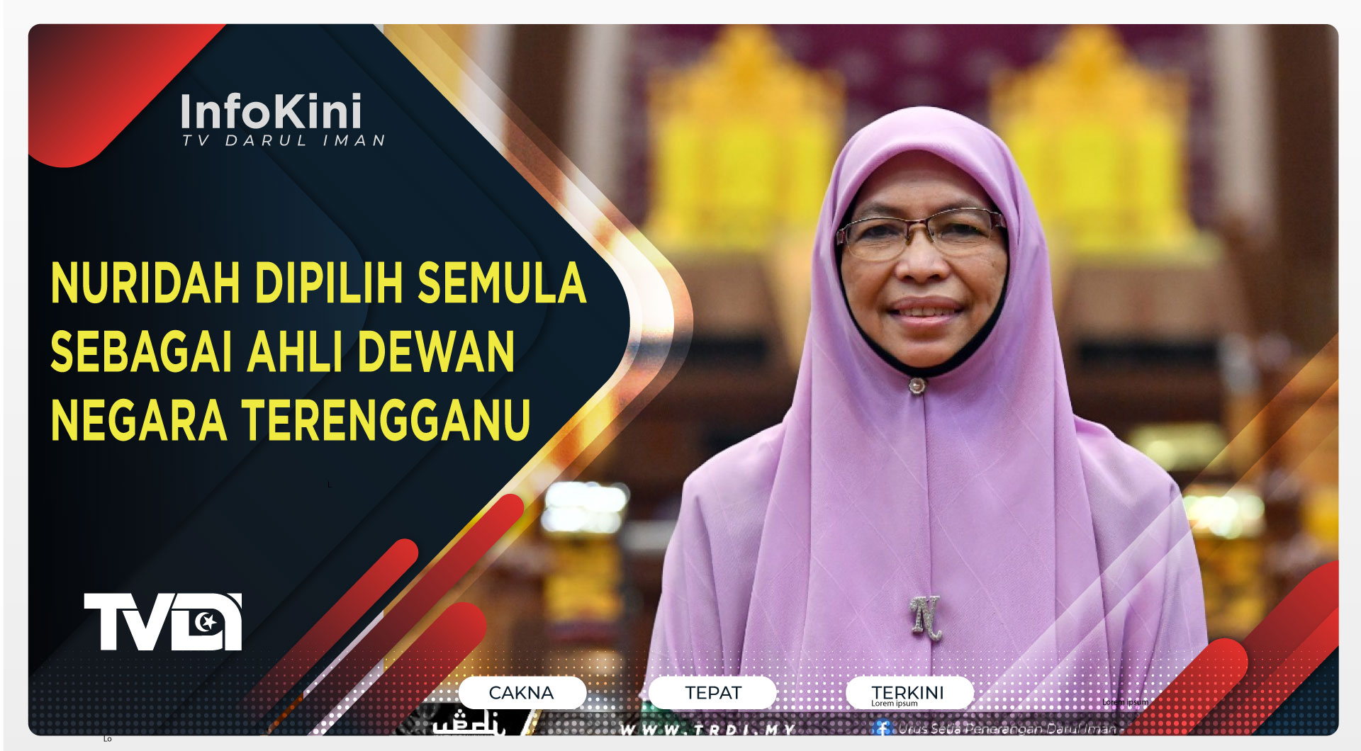NURIDAH DIPILIH SEMULA SEBAGAI AHLI DEWAN NEGARA TERENGGANU