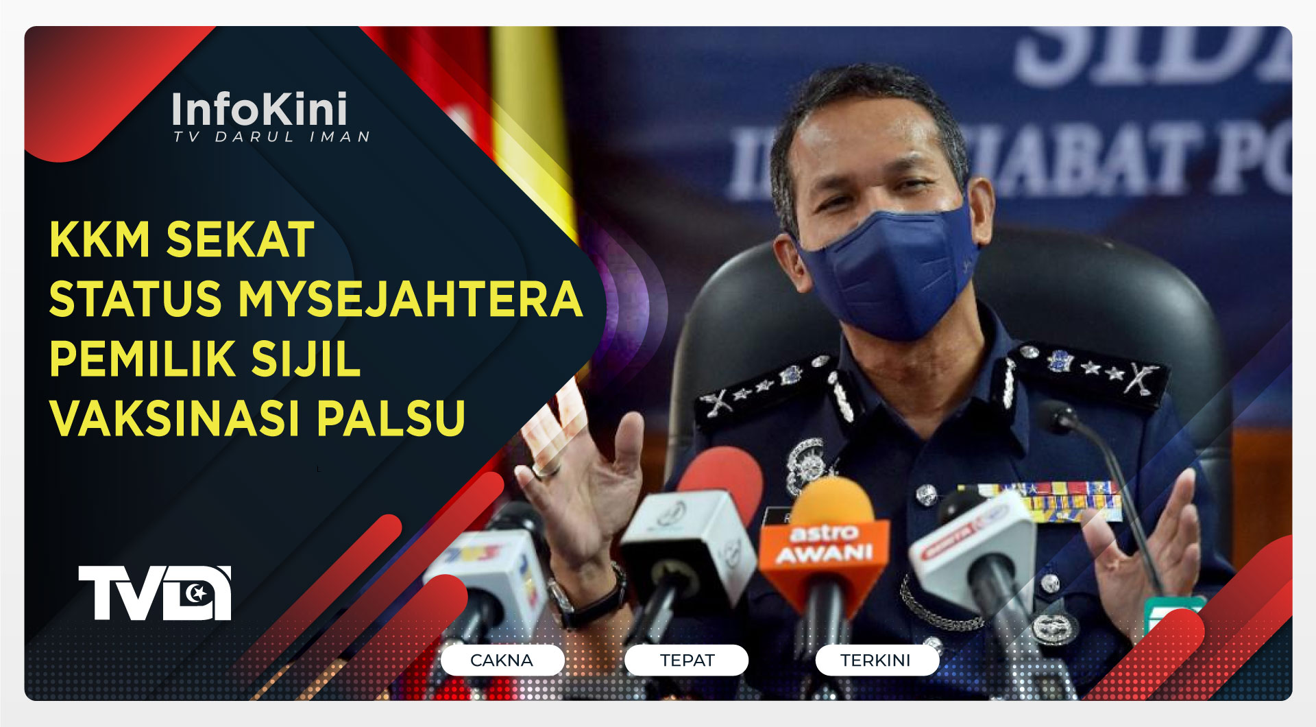 KKM Sekat Status MySejahtera Pemilik Sijil Vaksinasi Palsu