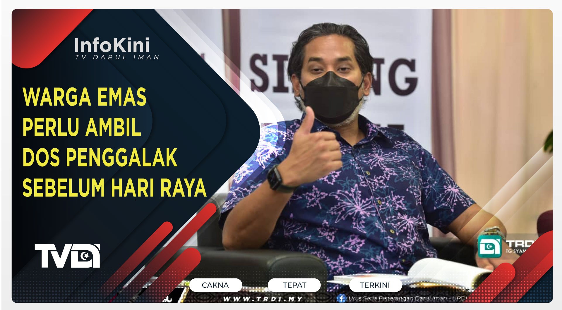 Warga Emas Perlu Ambil Dos Penggalak Sebelum Hari Raya