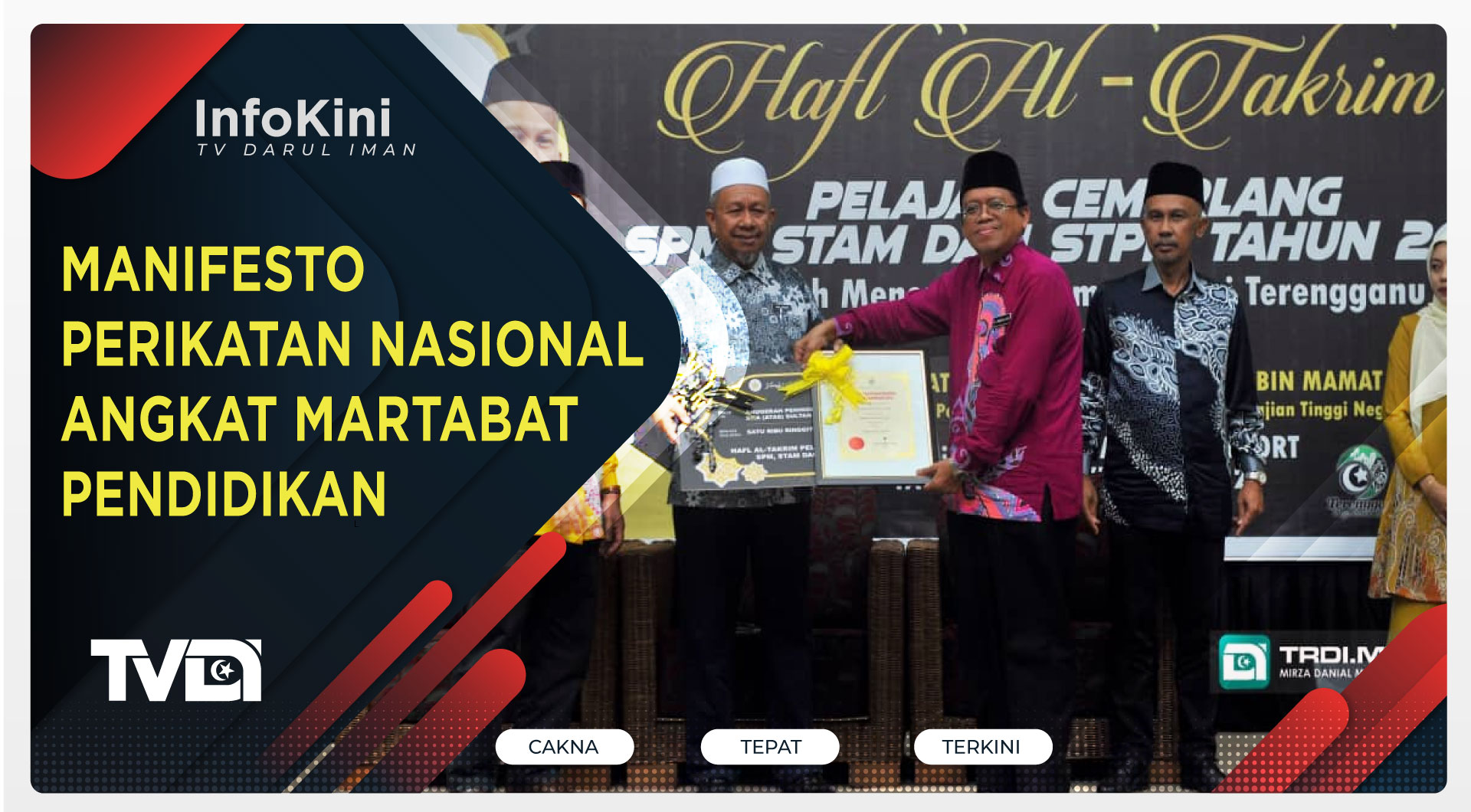 Manifesto Perikatan Nasional Angkat Martabat Pendidikan