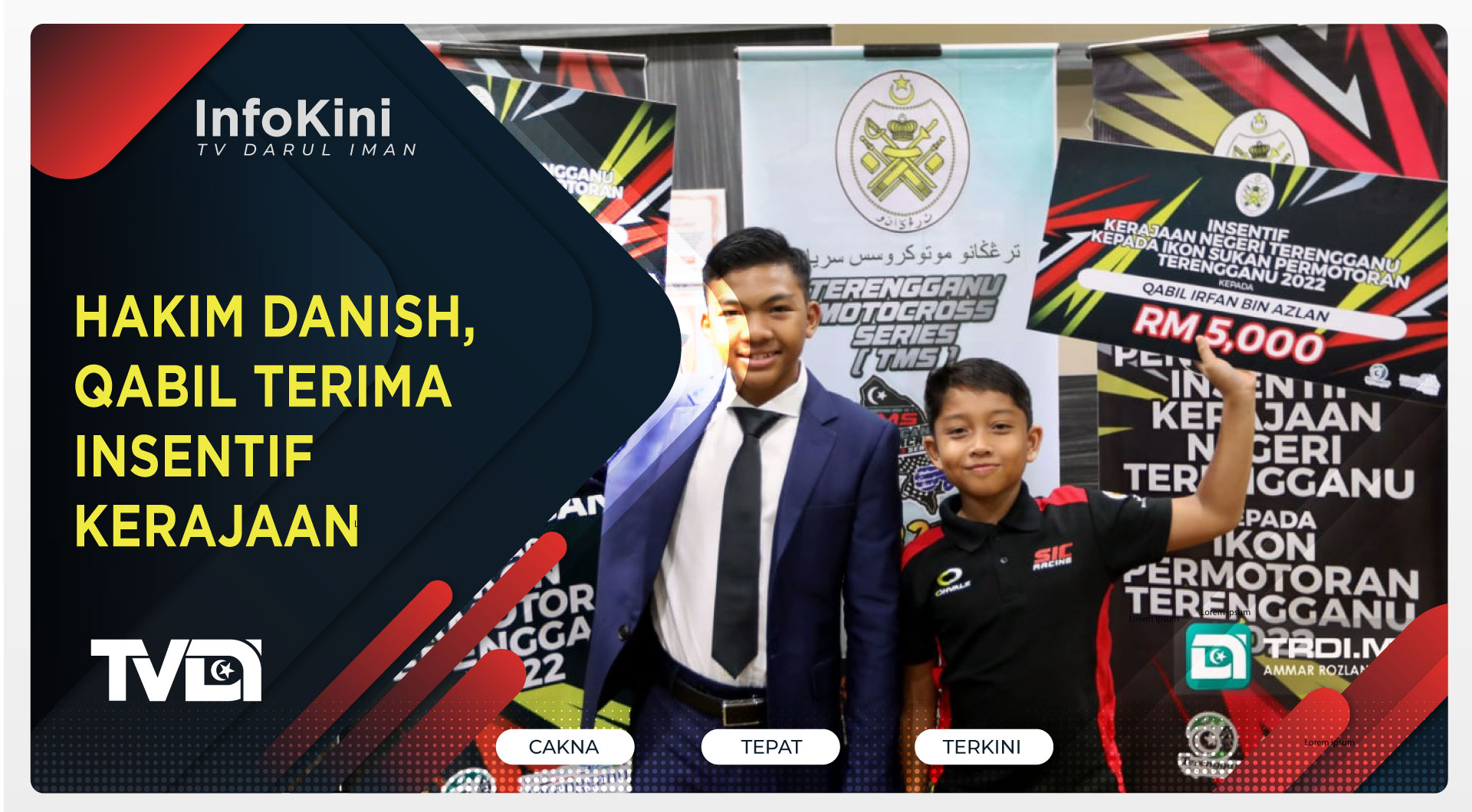 Hakim Danish, Qabil Terima Insentif Kerajaan