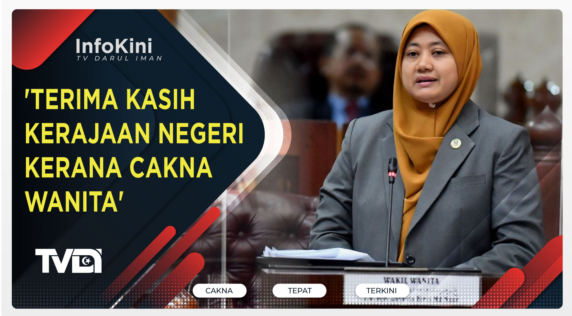 'Terima Kasih Kerajaan Negeri Kerana Cakna Wanita'