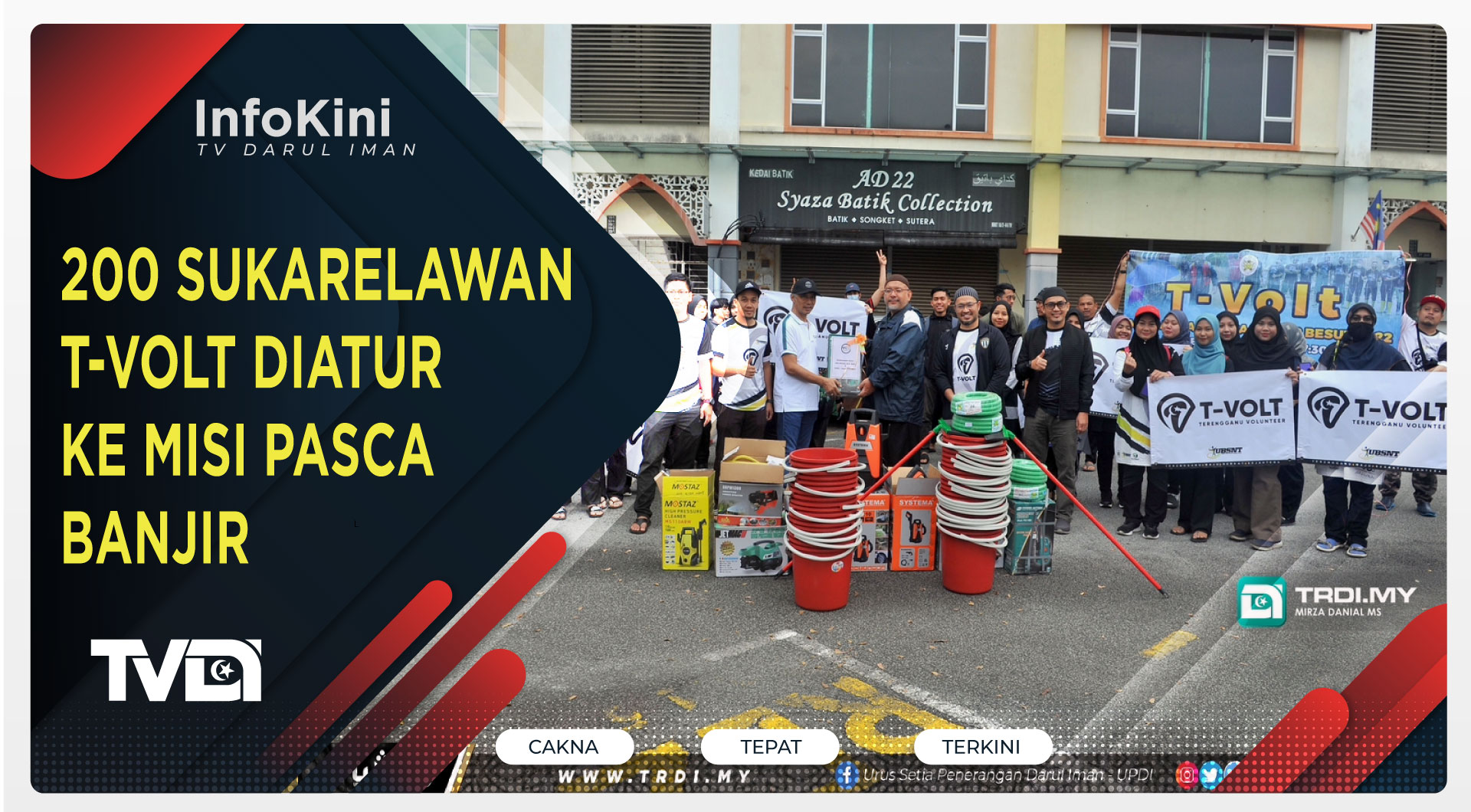 200 Sukarelawan T-Volt Diatur ke Misi Pasca Banjir