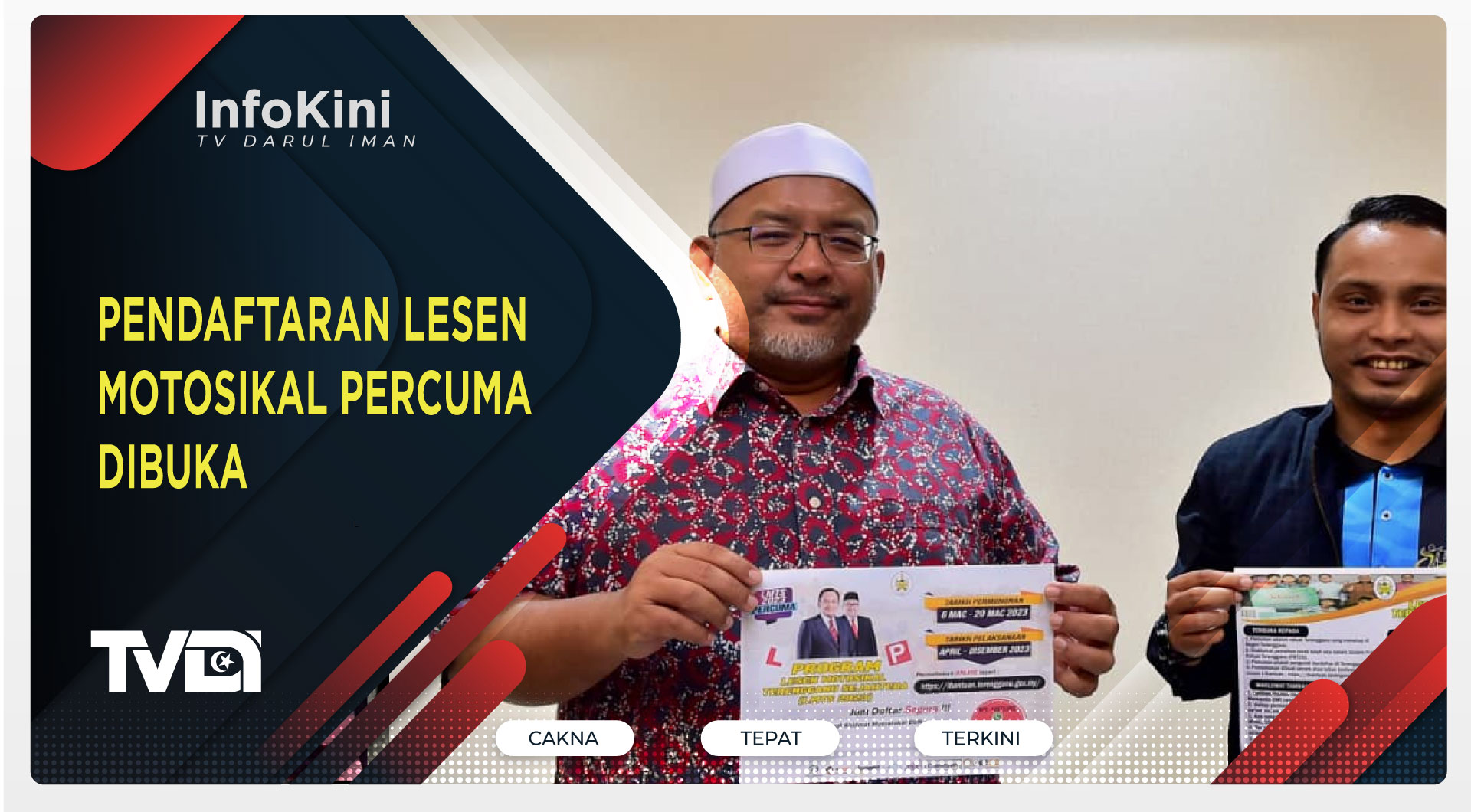 Pendaftaran Lesen Motosikal Percuma Dibuka