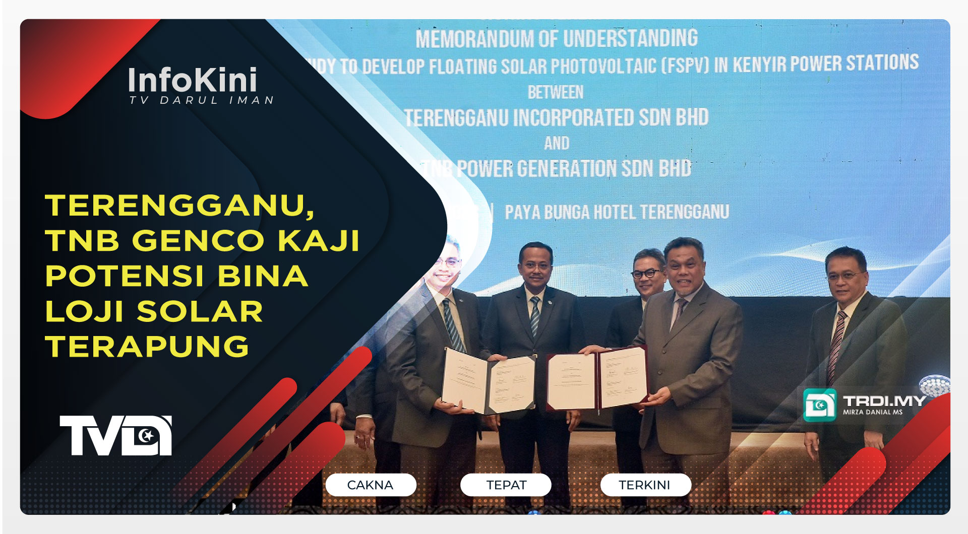 Terengganu, TNB Genco Kaji Potensi Bina Loji Solar Terapung