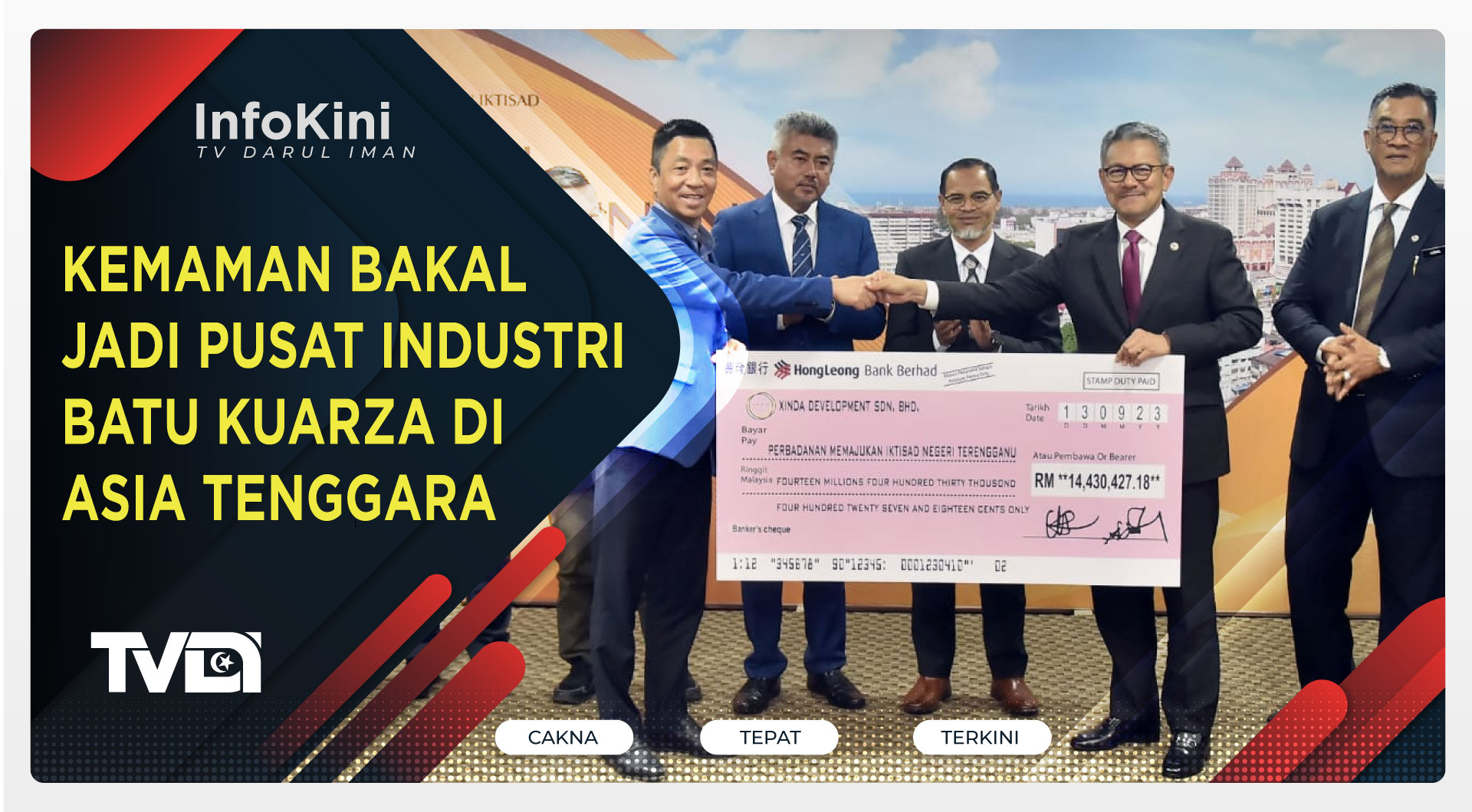 Kemaman Bakal Jadi Pusat Industri Batu Kuarza di Asia Tenggara