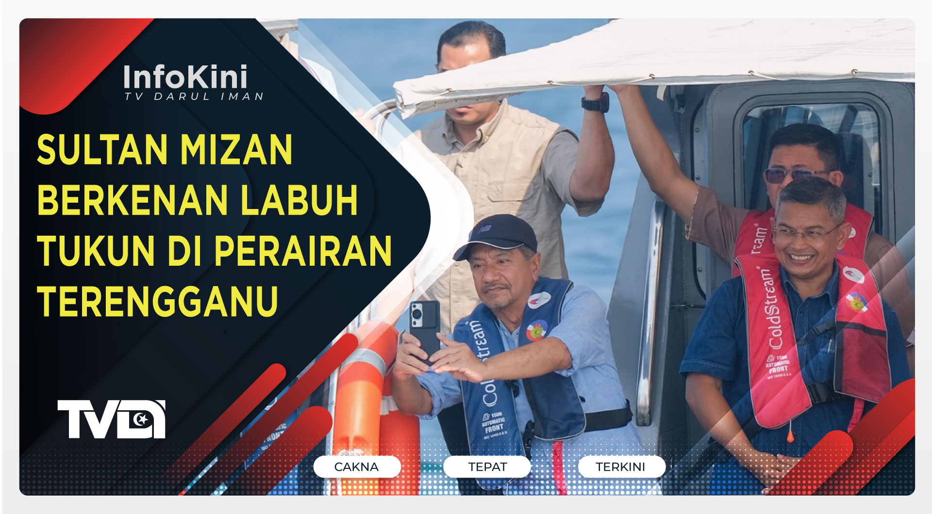 Sultan Mizan Berkenan Labuh Tukun di Perairan Terengganu