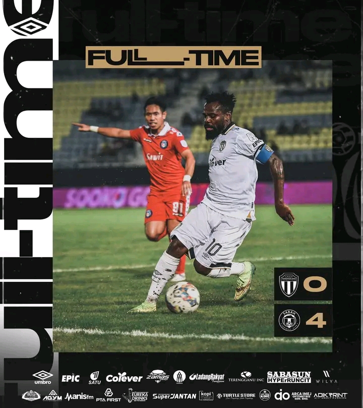 Terengganu Rebah Dilanggar Sang Badak