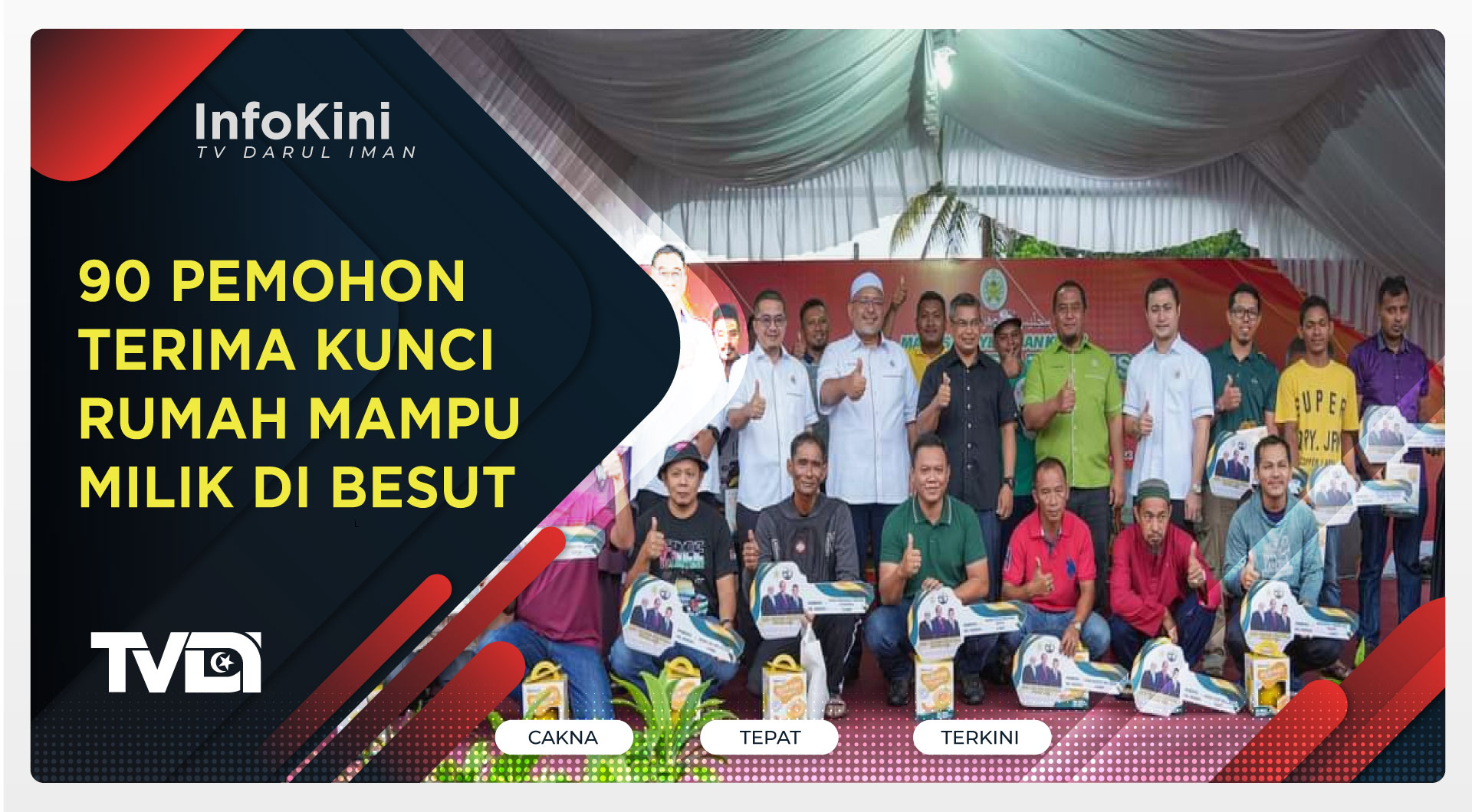 90 Pemohon Terima Kunci Rumah Mampu Milik di Besut