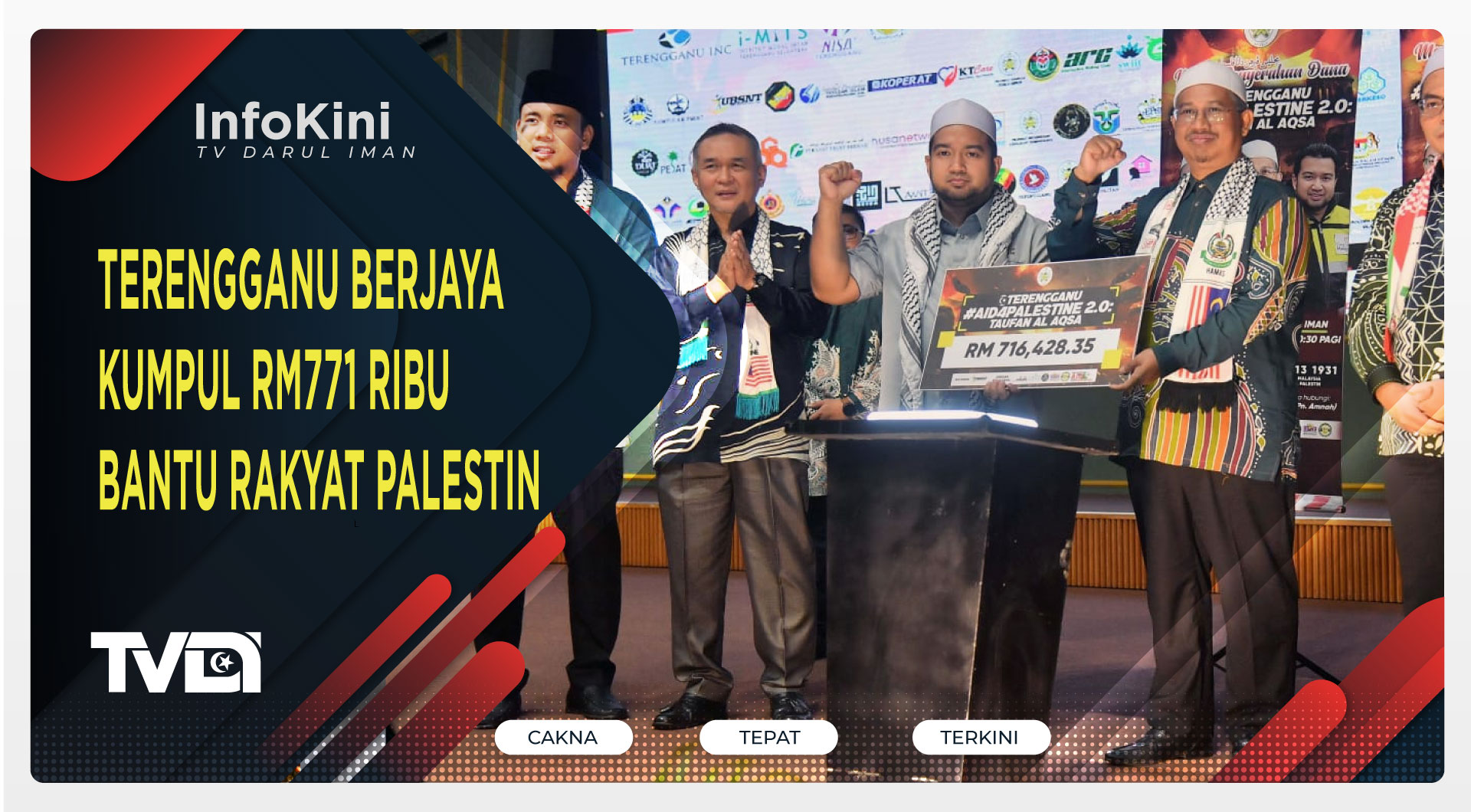 Terengganu Berjaya Kumpul RM771 Ribu Bantu Rakyat Palestin