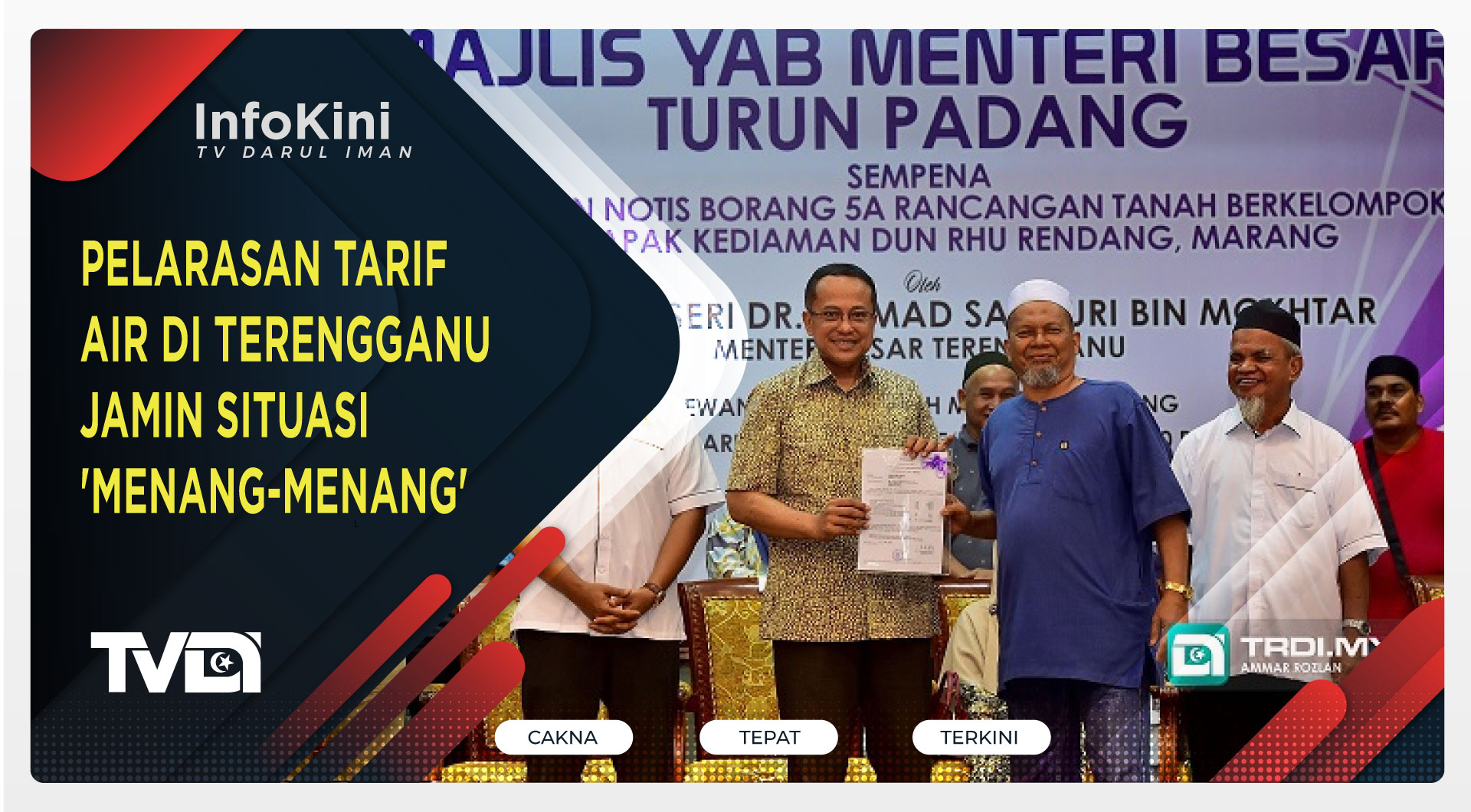 Pelarasan Tarif Air di Terengganu Jamin Situasi 'Menang-Menang'