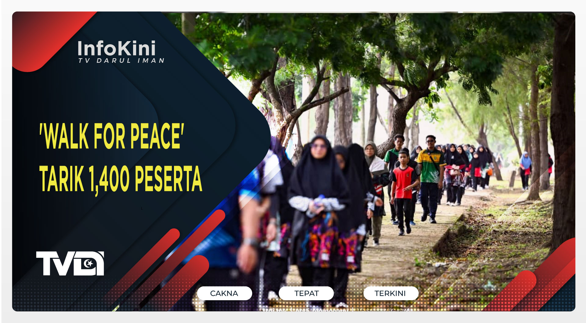 'Walk For Peace' Tarik 1,400 Peserta