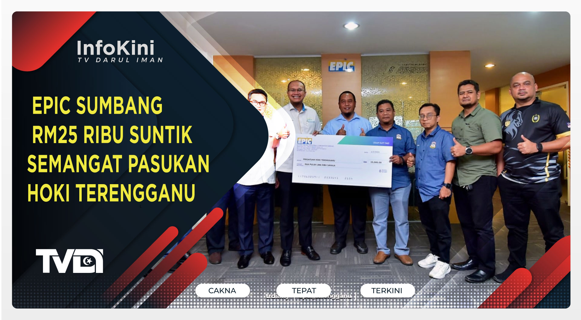EPIC Sumbang RM25 Ribu Suntik Semangat Pasukan Hoki Terengganu