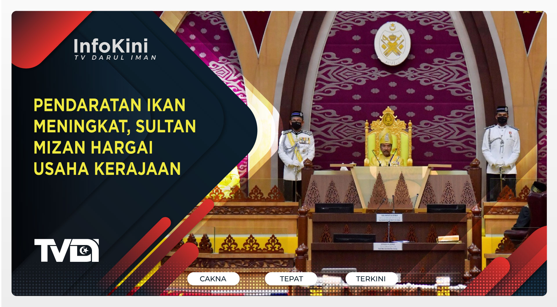 Pendaratan Ikan Meningkat, Sultan Mizan Hargai Usaha Kerajaan