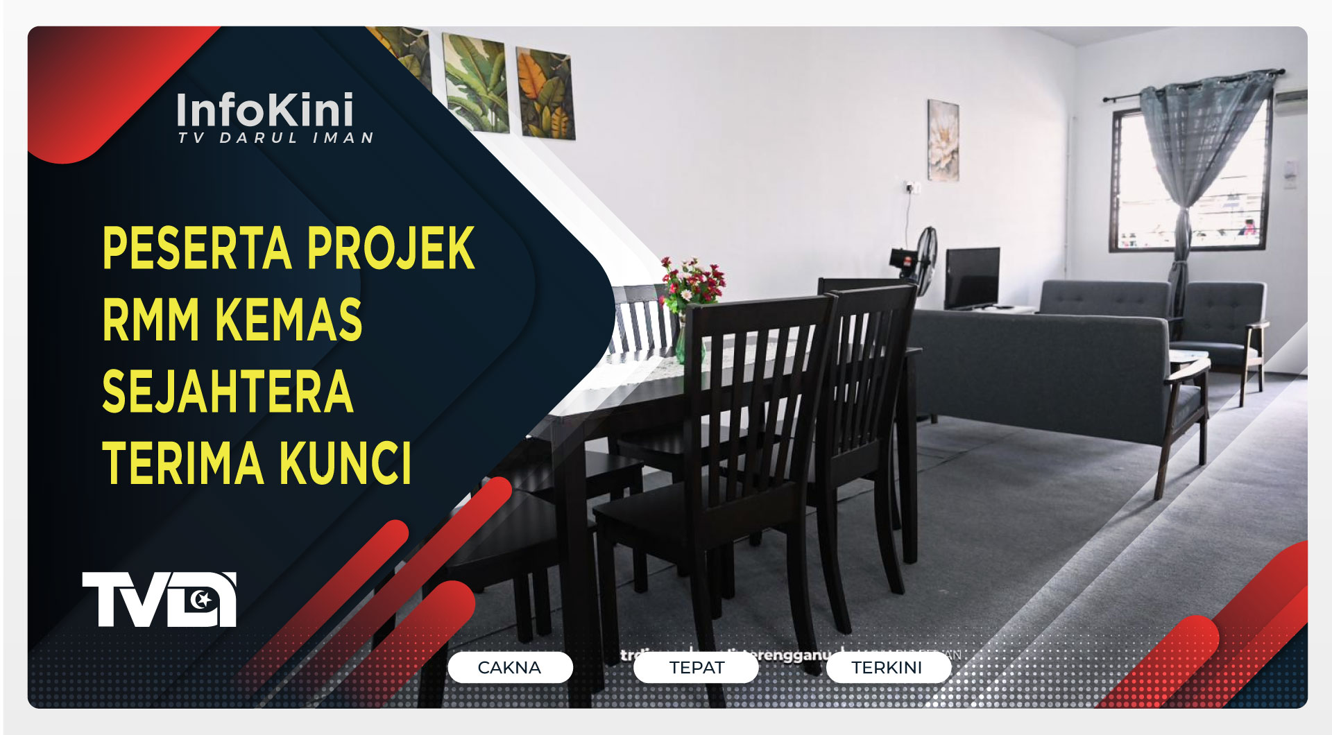 Peserta Projek RMM Kemas Sejahtera Terima Kunci