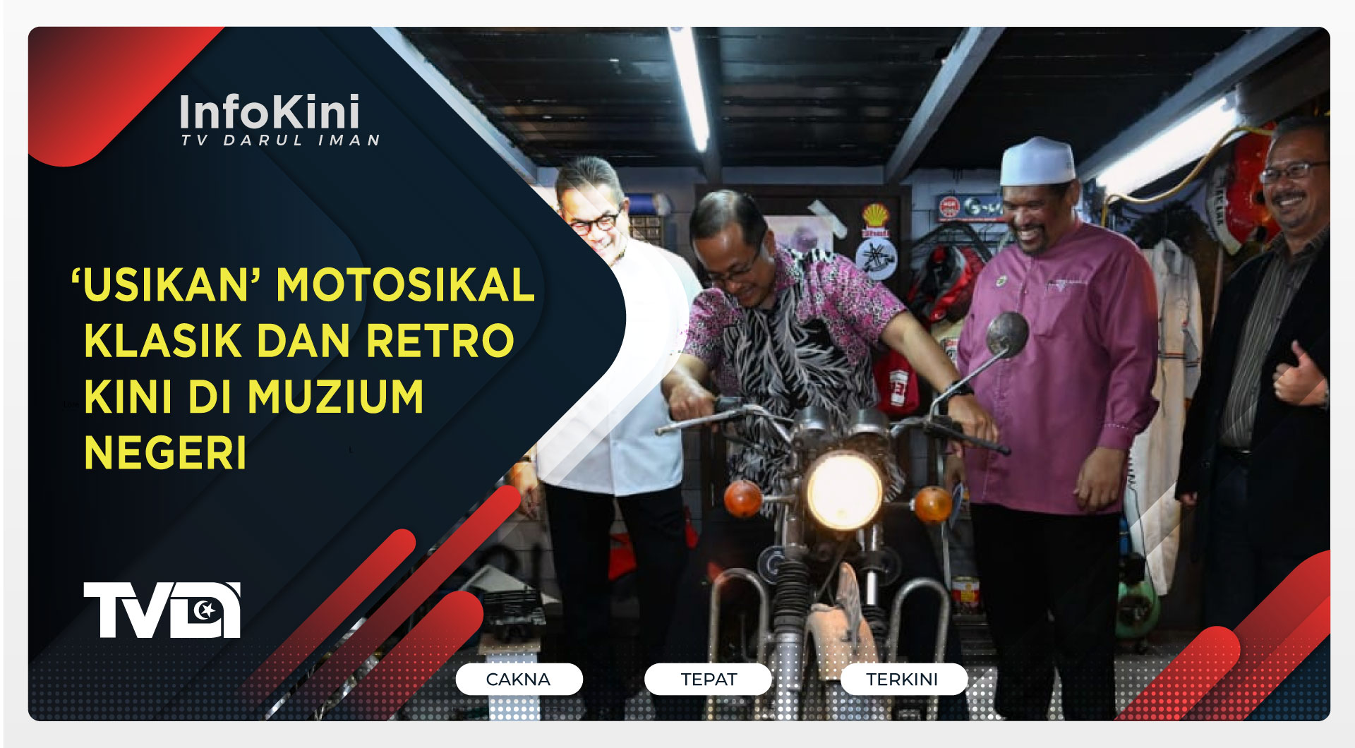 ‘Usikan’ Motosikal Klasik dan Retro Kini di Muzium Negeri