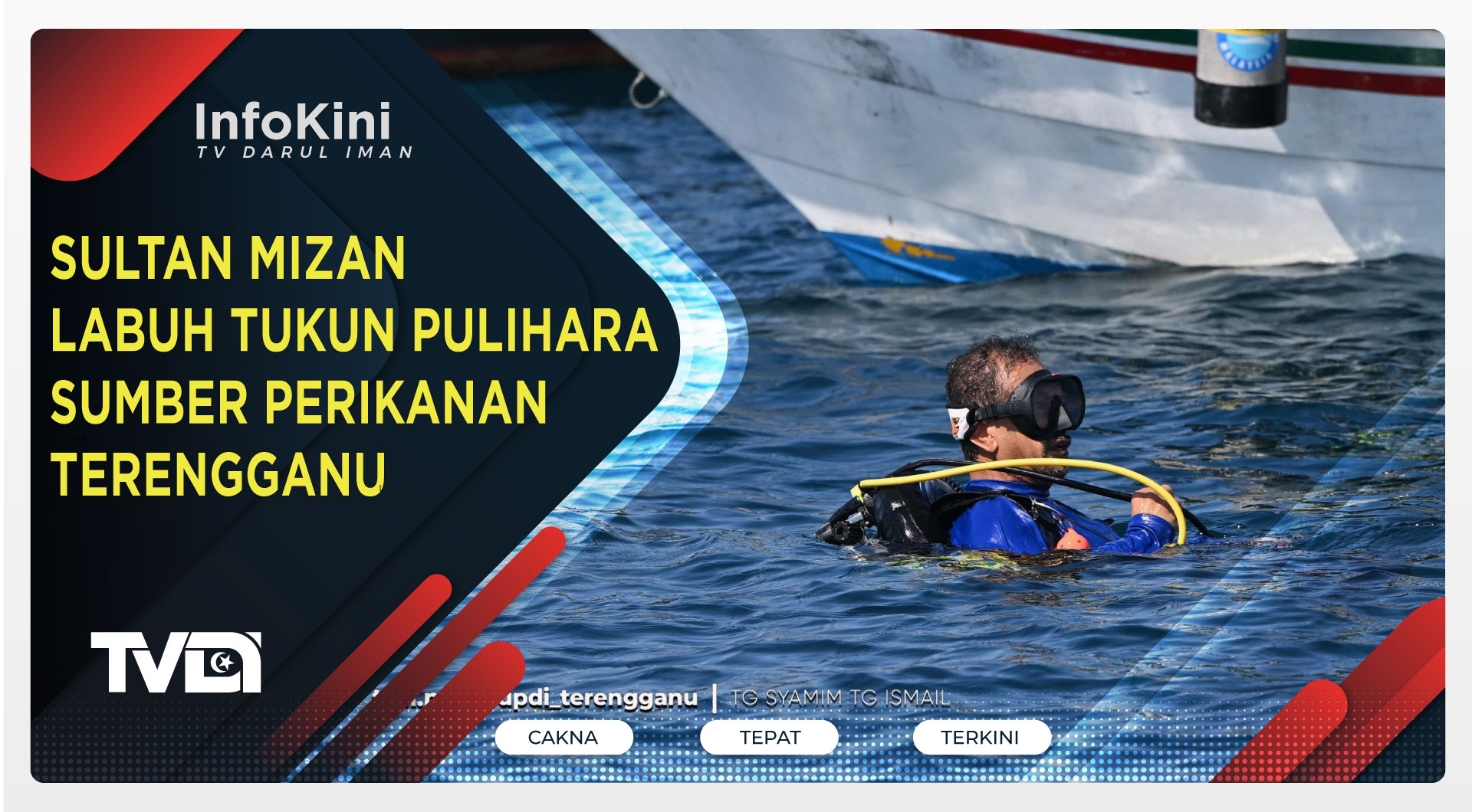 Sultan Mizan Labuh Tukun Pulihara Sumber Perikanan Terengganu