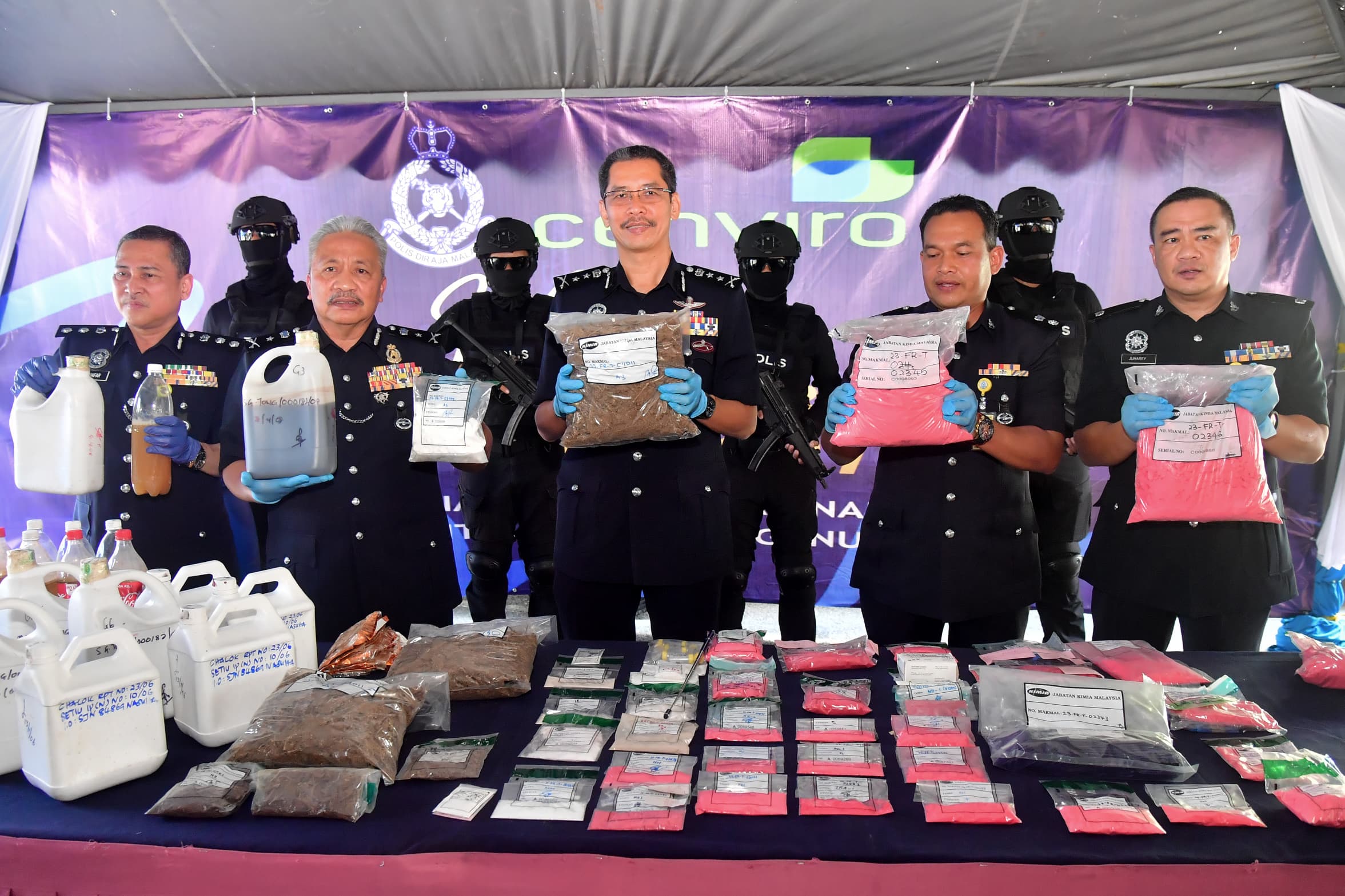 Polis Terengganu Lupus Dadah Bernilai RM2.3 Juta