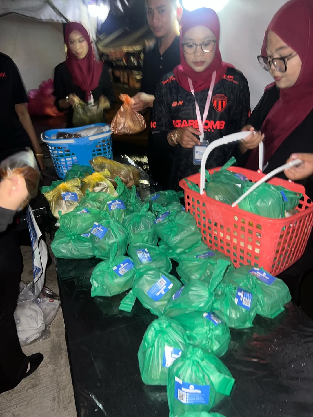 979.76 Kilogram Lebihan Makanan Bazar Diagih Ke Masjid