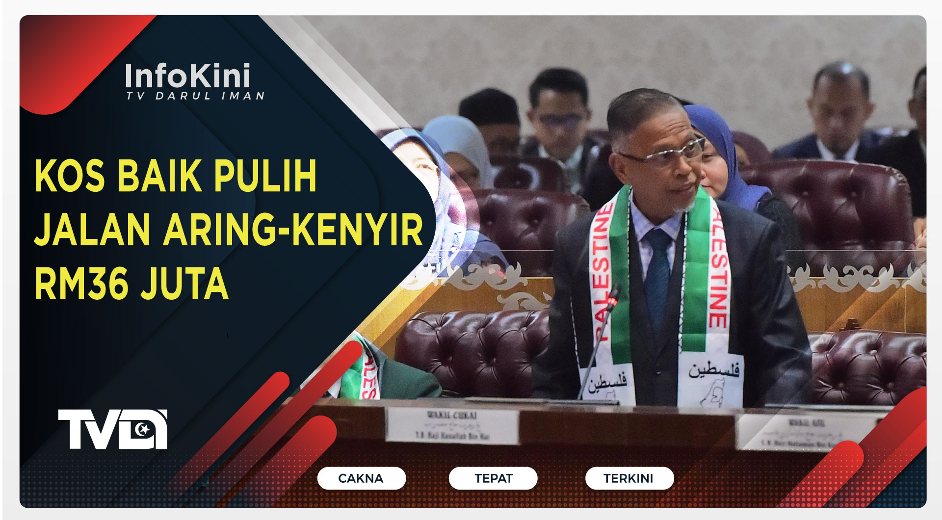 Kos Baik Pulih Jalan Aring-Kenyir RM36 Juta