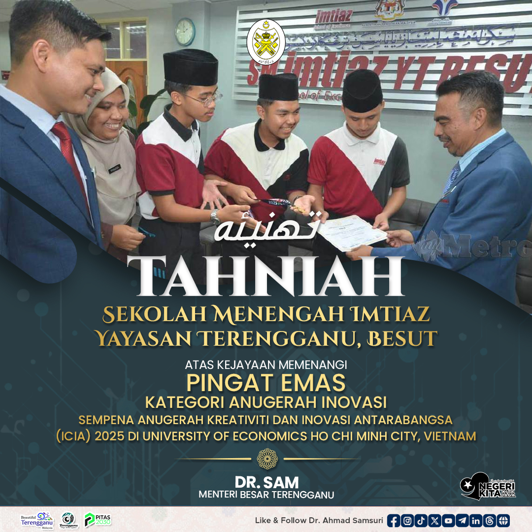 Pelajar Imtiaz Raih Anugerah Emas di Universiti Vietnam