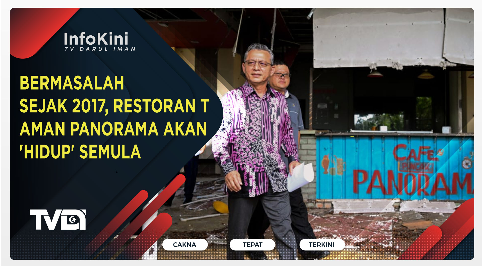 Bermasalah Sejak 2017, Restoran Taman Panorama Akan 'Hidup' Semula