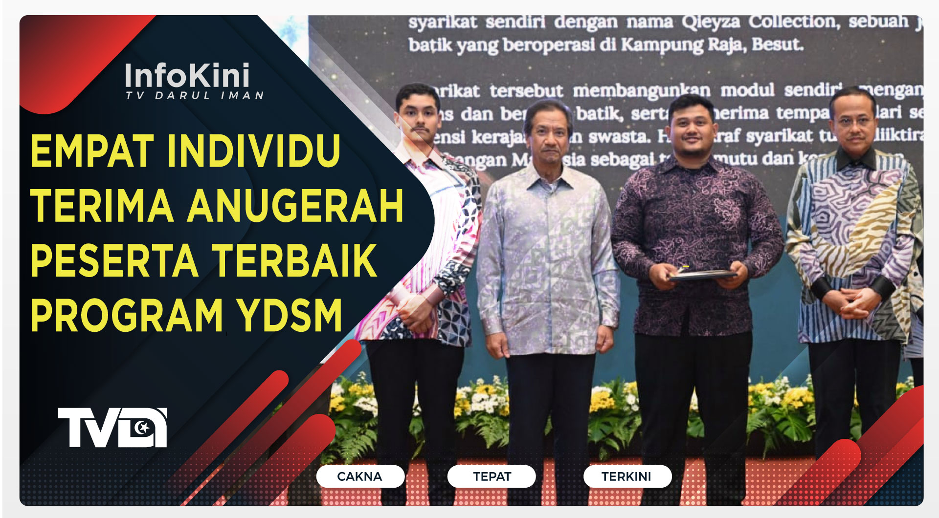 Empat Individu Terima Anugerah Peserta Terbaik Program YDSM