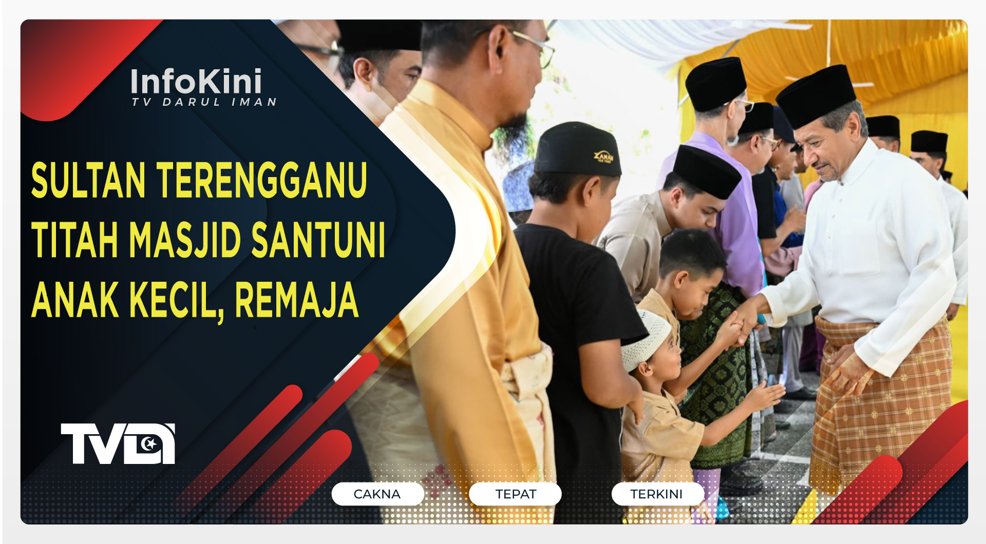 Sultan Terengganu Titah Masjid Santuni Anak Kecil, Remaja