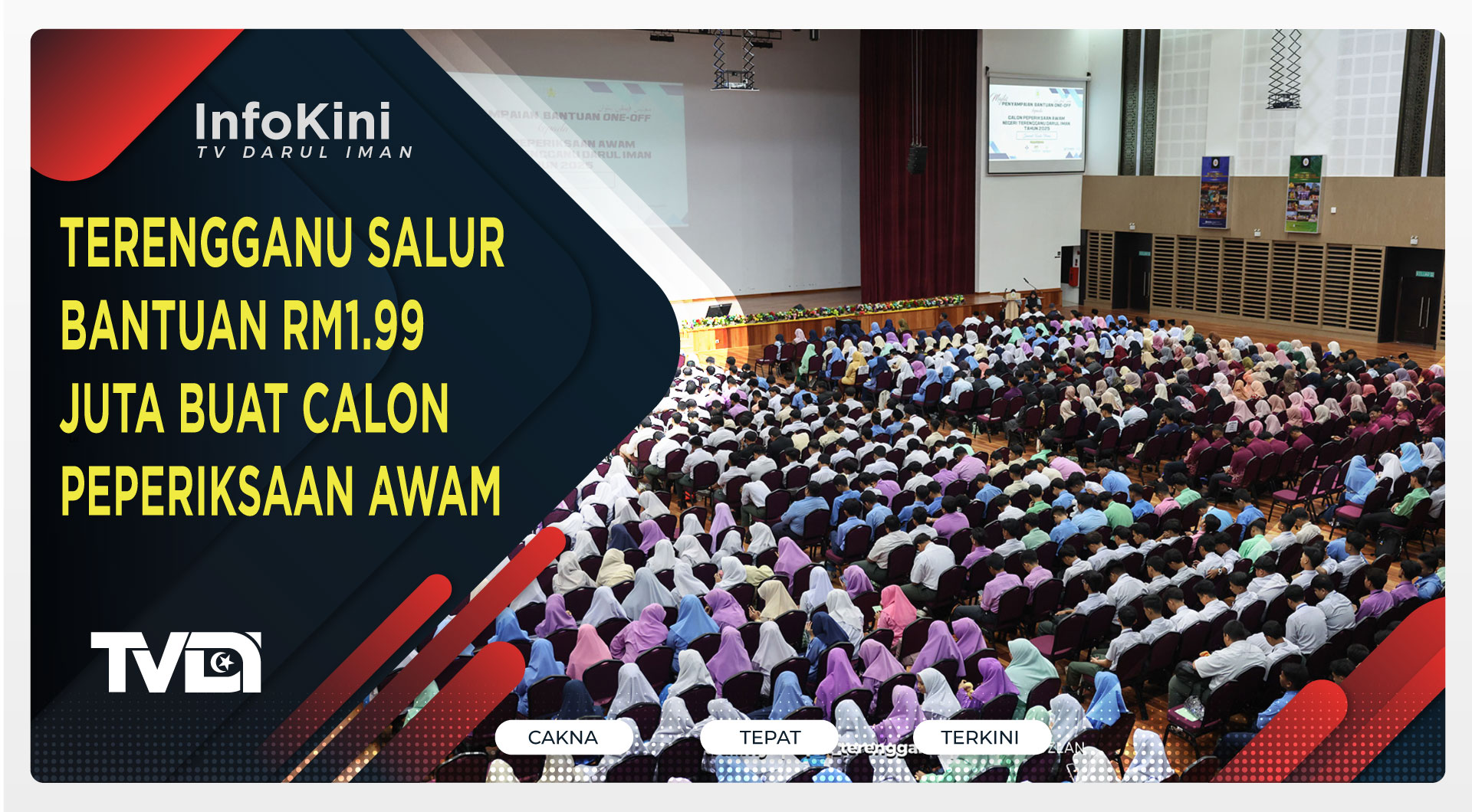 Terengganu Salur Bantuan RM1.99 Juta Buat Calon Peperiksaan Awam