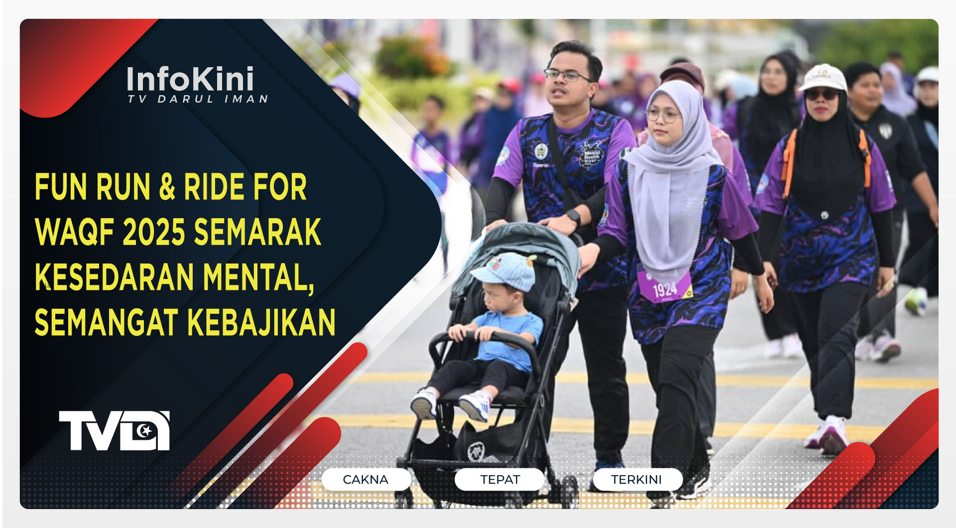 Fun Run & Ride For Waqf 2025 Semarak Kesedaran Mental, Semangat Kebajikan