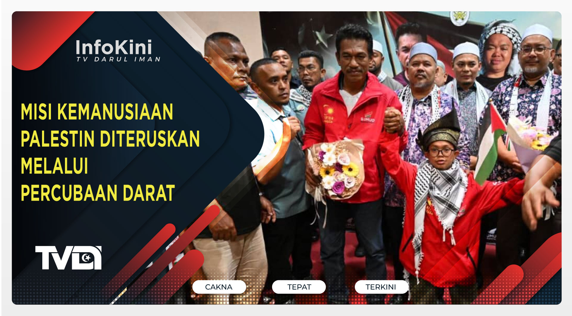 Misi Kemanusiaan Palestin Diteruskan Melalui Percubaan Darat