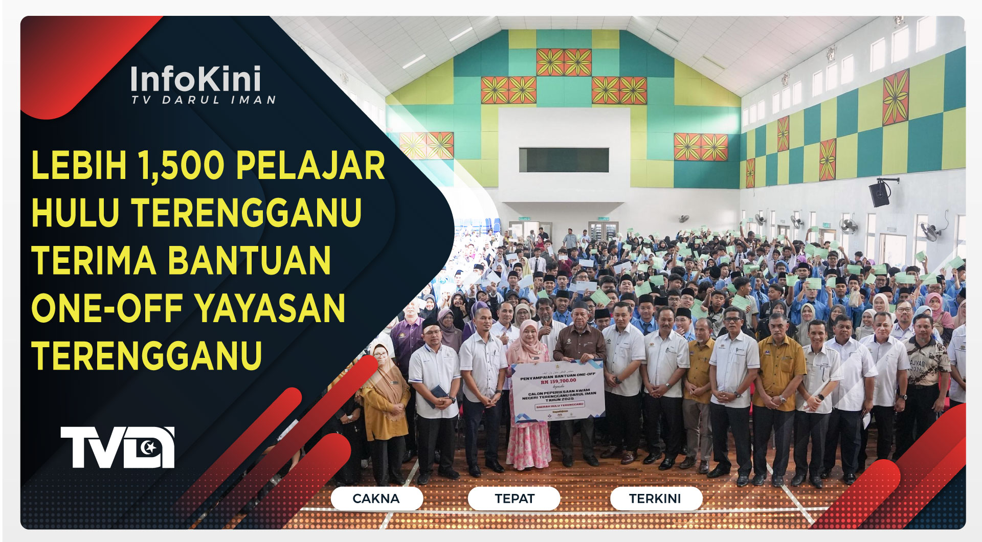 Lebih 1,500 Pelajar Hulu Terengganu Terima Bantuan One-Off Yayasan Terengganu