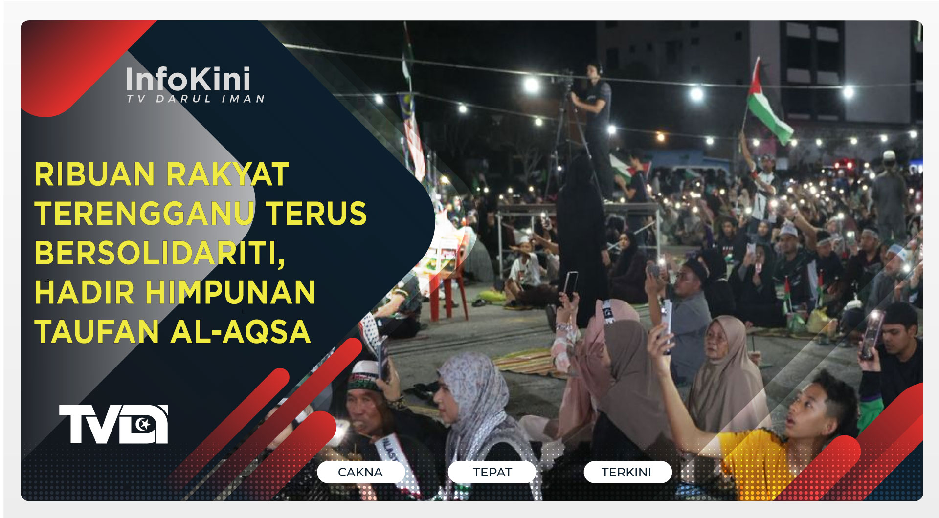 Ribuan Rakyat Terengganu Terus Bersolidariti, Hadir Himpunan Taufan Al-Aqsa