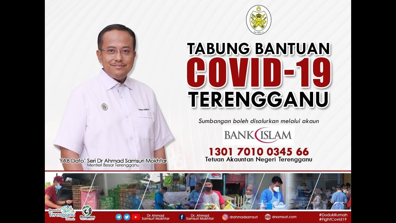 Seruan Khas Sumbangan ke Tabung Bantuan Covid-19 Terengganu