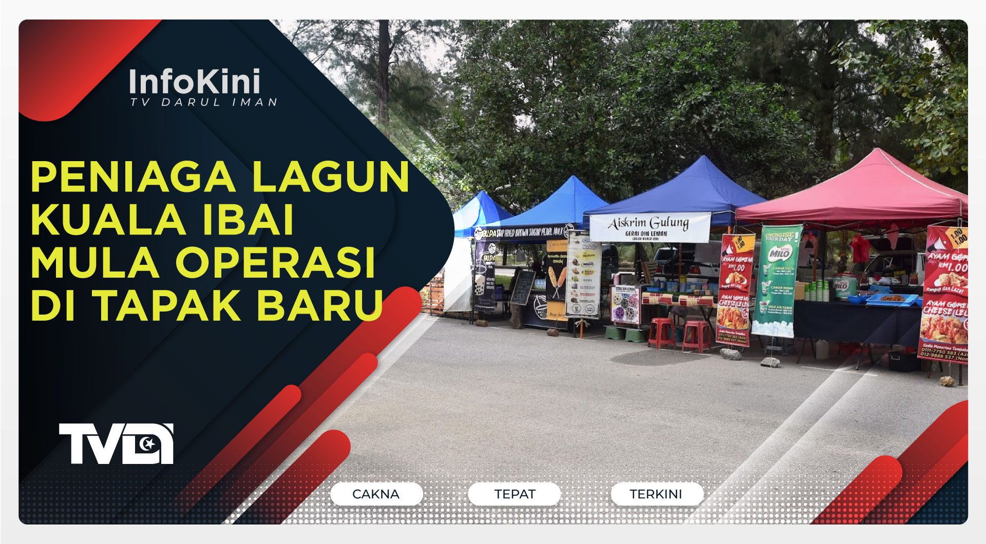 Peniaga Lagun Kuala Ibai Mula Operasi Di Tapak Baru