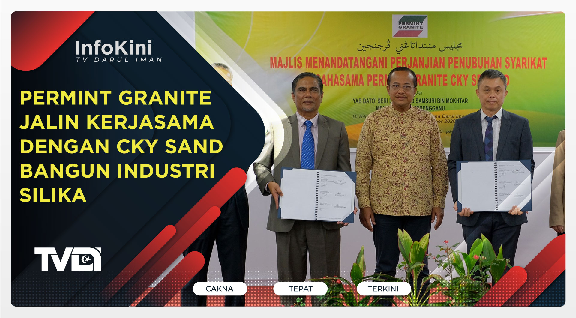 Permint Granite Jalin Kerjasama Dengan CKY Sand Bangun Industri Silika