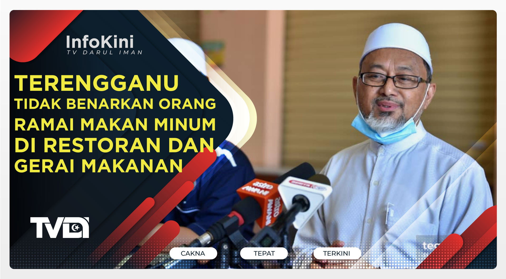 Terengganu Tidak Benarkan Orang Ramai Makan Minum Di Restoran Dan Gerai Makanan