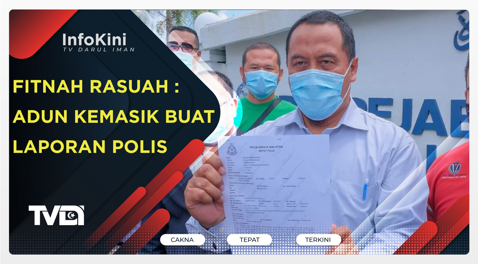 Fitnah Rasuah : ADUN Kemasik Buat Laporan Polis