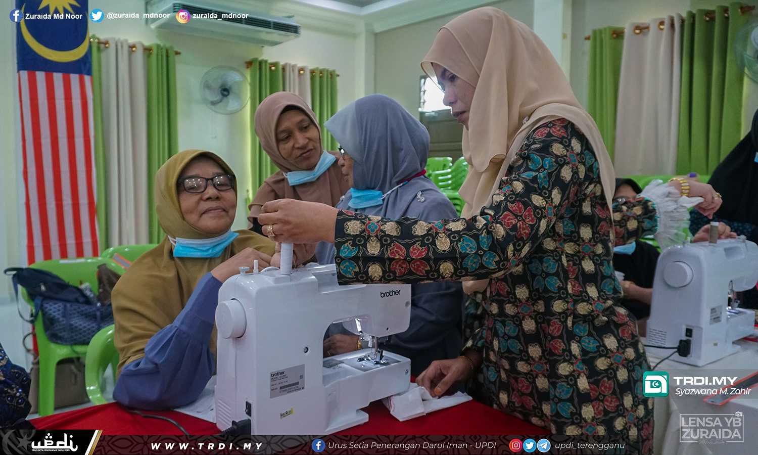 Wanita B40 Teruja Mulakan Kelas Jahitan Sulam Tampal