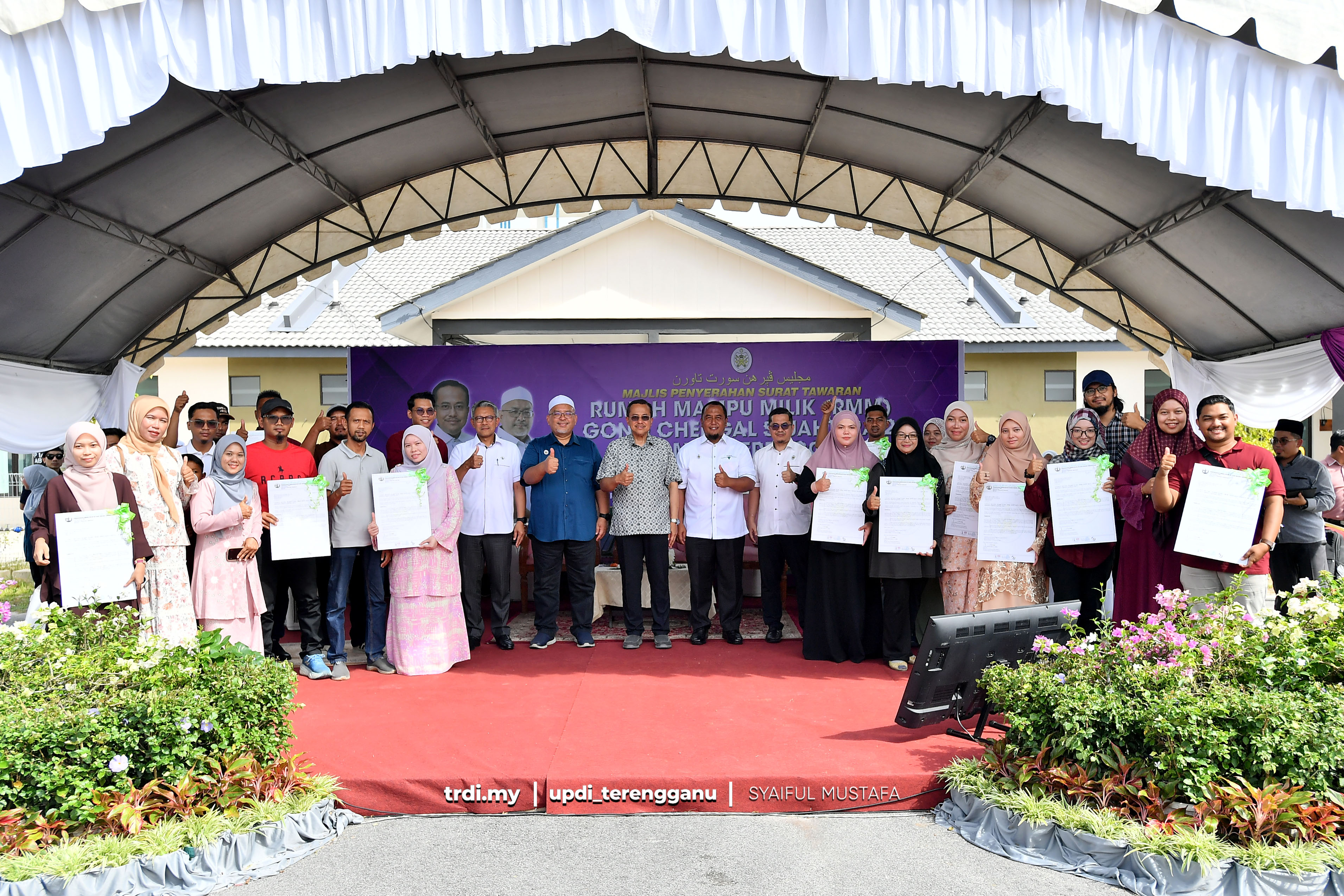 Dr. Sam Serah 200 Rumah Kepada Rakyat, Pesan Jaga Amanah